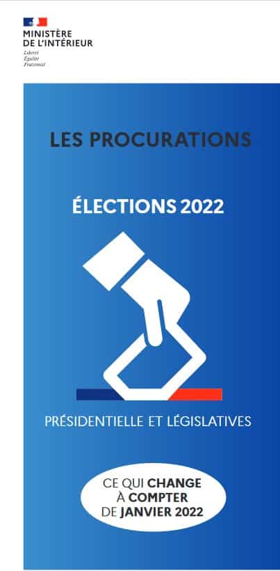 Élections 2022 – les procurations