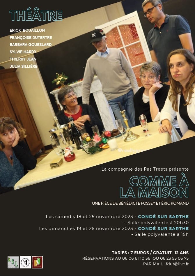 Théâtre ASL Condé-sur-Sarthe – Comme à la maison
